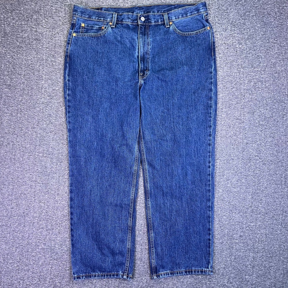 Levis 550 Jeans Men 42x29 Blue Relaxed Tapered Classic Casual Denim Baggy Indigo